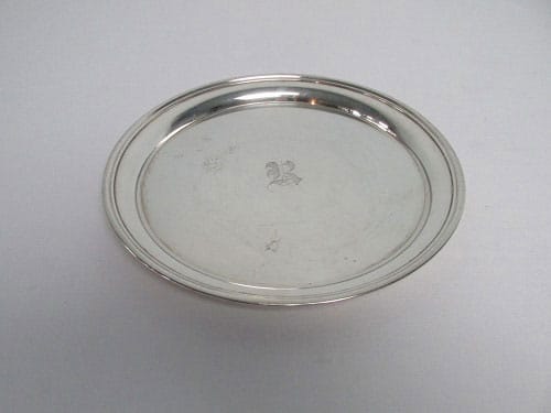 10" Silver Round Tray