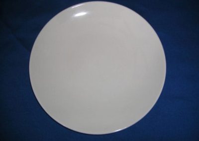 11″ Traditional White Plate
