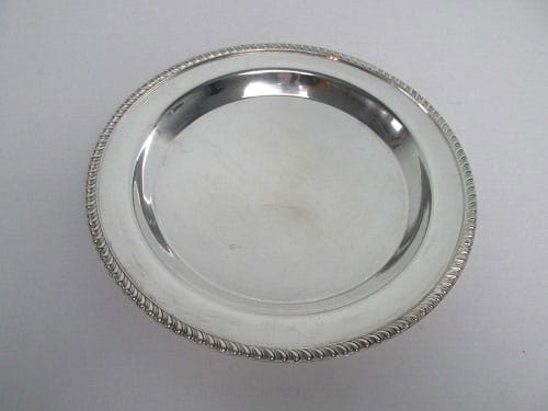 13" Silver Round Tray