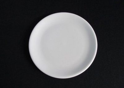 6″ White Flat Plate