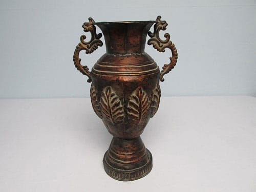 7" Metal Vase
