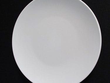 9″ White Flat Plate