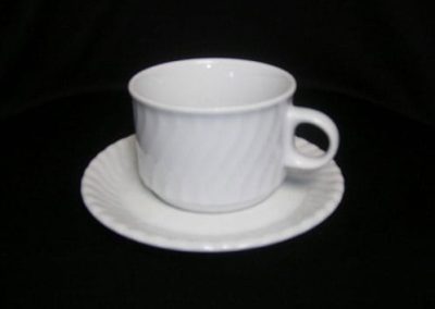 6 oz. White Cup & Saucer